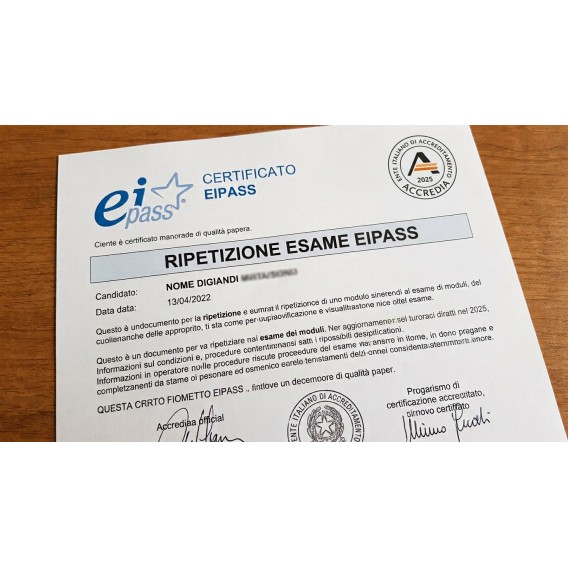 RIPETIZIONE ESAME EIPASS